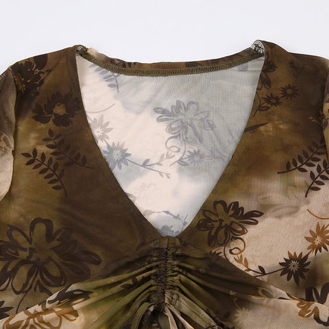 tie-dye-drawstring-aesthetic-vintage-tee-shirt-floral-print-summer-tops-7