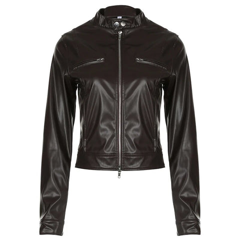 zip-up-pu-leather-stand-collar-jacket-4