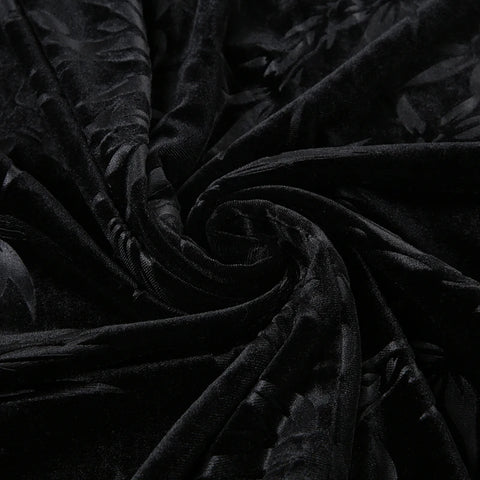 elegant-black-velour-faux-fur-jacquard-dress-12