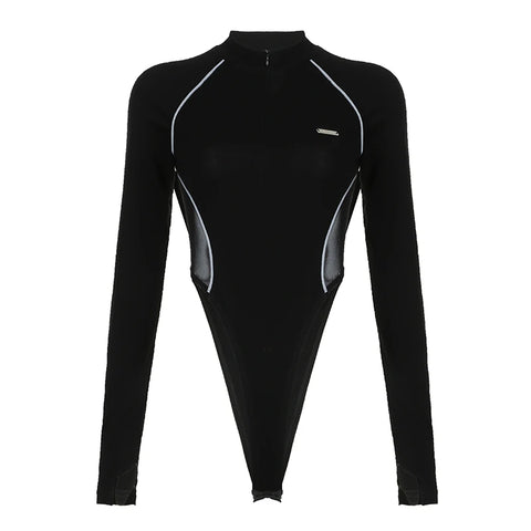 black-stripe-skinny-mesh-spliced-sexy-bodysuit-6