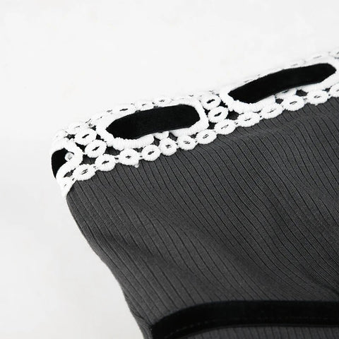 black-strapless-lace-trim-tie-up-bow-mini-dress-6