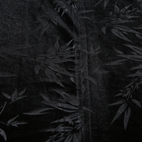 elegant-black-velour-faux-fur-jacquard-dress-11