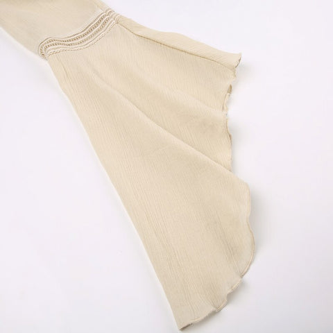 v-neck-fishnet-spliced-flare-sleeve-top-7