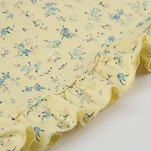 yellow-bow-small-flowers-printing-mini-dress-11