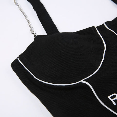 black-chain-strap-stitching-stripe-skinny-letter-print-bodysuit-8