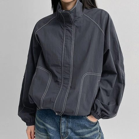 casual-stand-collar-zip-up-loose-coat-2