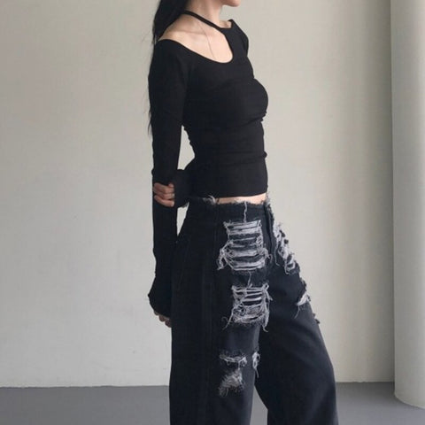 black-asymmetrical-long-sleeve-skinny-cut-out-top-3