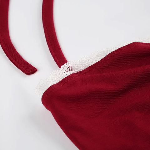 red-lace-trim-folds-skinny-halter-top-7