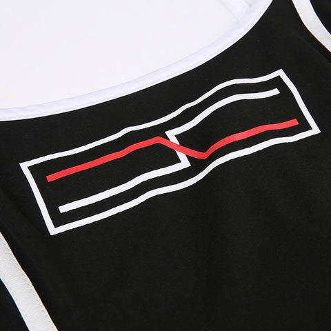 black-stripe-stitching-halter-sleeveless-long-dress-6