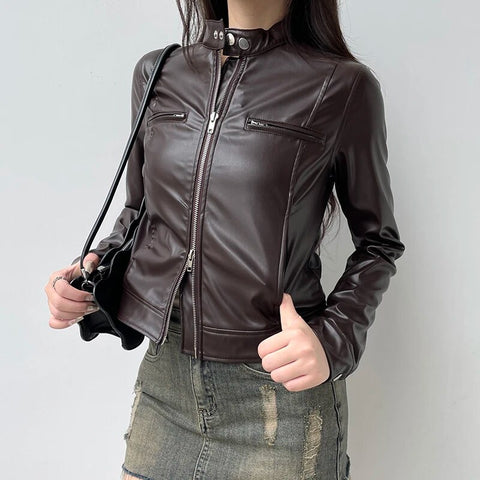zip-up-pu-leather-stand-collar-jacket-2