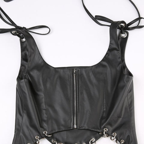 gothic-metal-ring-leather-strappy-zip-up-top-5