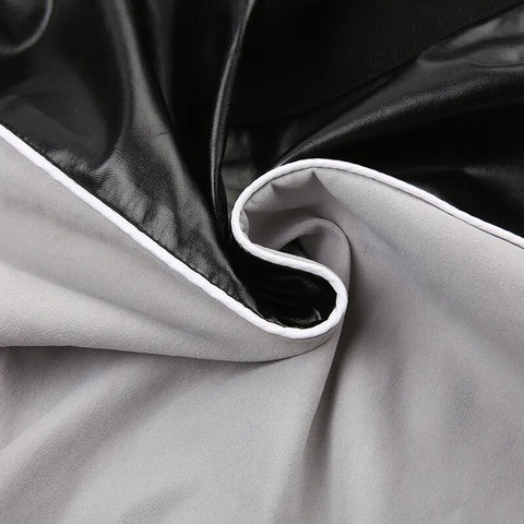 black-zip-up-print-leather-short-jacket-10