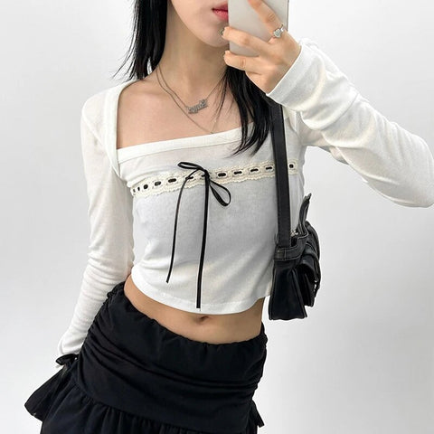 white-square-neck-cute-bow-lace-crop-top-2