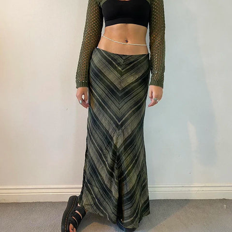 vintage-green-stripe-low-waisted-maxi-skirt-2