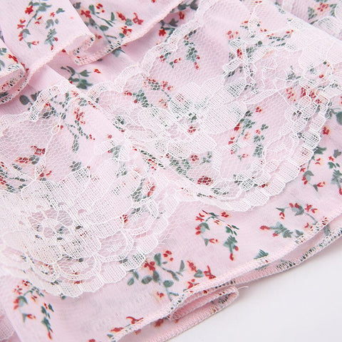 flowers-printed-lace-trim-ruffles-mini-pleated-skirt-8