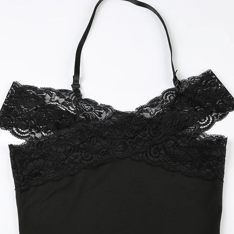 black-halter-lace-patched-off-shoulder-dress-6