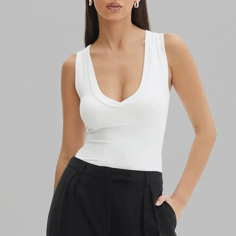 casual-v-neck-sleeveless-slim-bodysuit-5