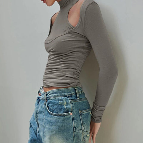 grey-long-sleeve-two-pieces-top-3