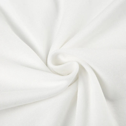 White Lace Patchwork Bow Bottons Top