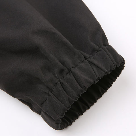 buckle-ribbon-smock-zip-up-hoodie-turtleneck-jacket-top-5