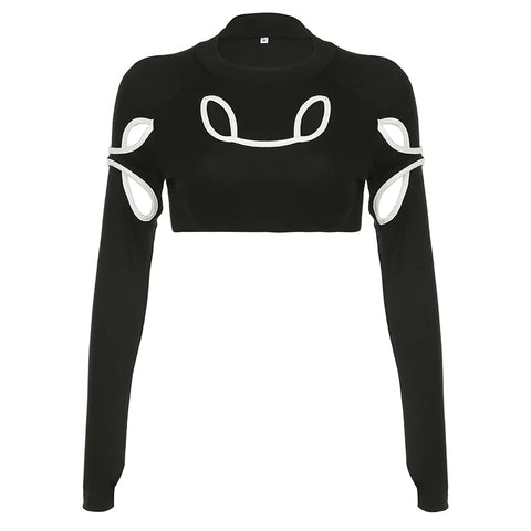 black-stripe-long-sleeve-cut-out-crop-top-4