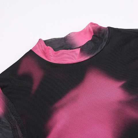 tie-dye-stand-collar-long-sleeve-mesh-see-through-top-4