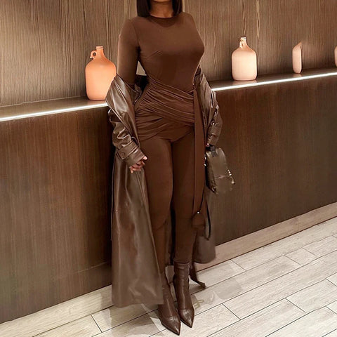 brown-ring-bandage-long-sleeves-jumpsuit-2