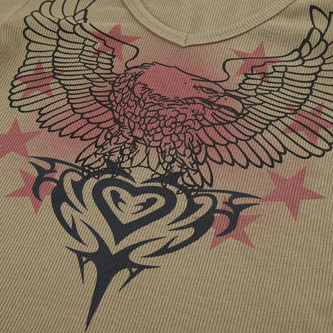 khaki-graphic-printed-long-sleeves-slim-top-8