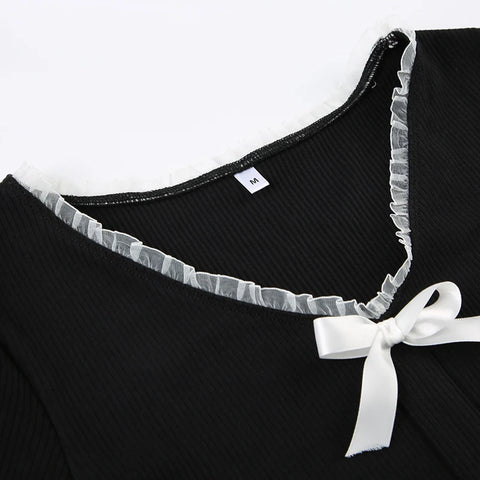 sweet-black-bow-ruched-spliced-top-5