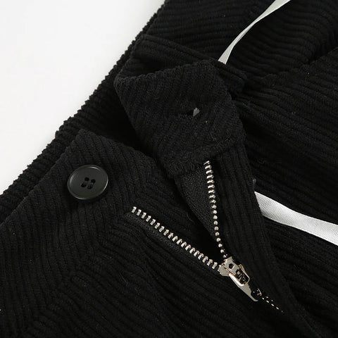 Cute Faux Fur Trim Lace-Up Mini Skirt