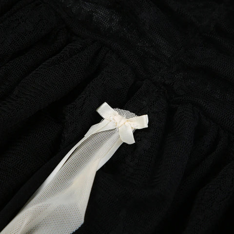 black-lace-ruffles-see-through-bow-skirt-8
