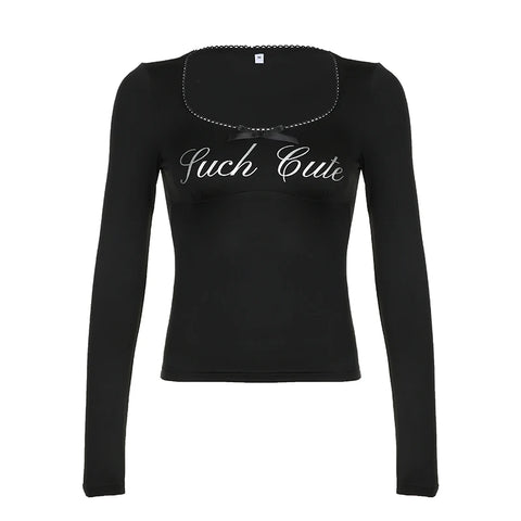 black-bow-lace-trim-letter-printed-top-4