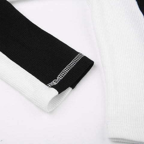 black-white-ribbed-knit-stitched-printed-zipper-top-5