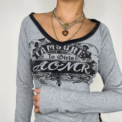 gothic-grey-v-neck-graphic-printed-top-2