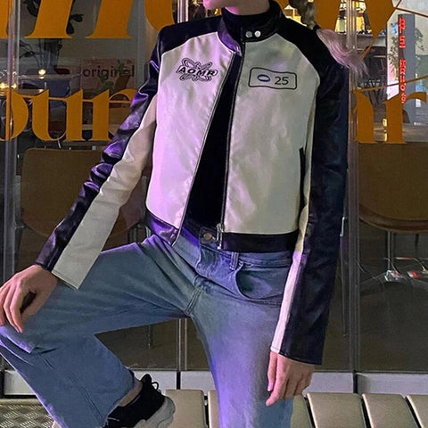 embroidery-spliced-zip-up-pu-leather-jacket-3