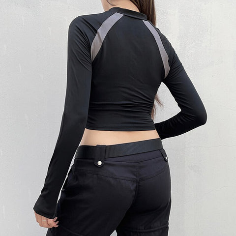 stripe-stitch-invisible-zipper-stand-collar-top-4