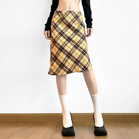 vintage-yellow-plaid-low-rise-mini-skirt-2