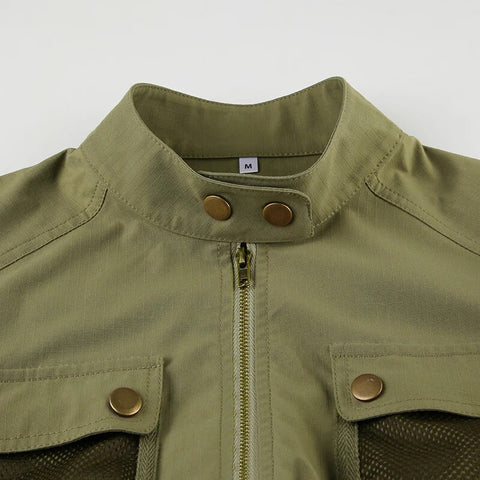 army-green-stand-collar-zip-up-pockets-coat-6