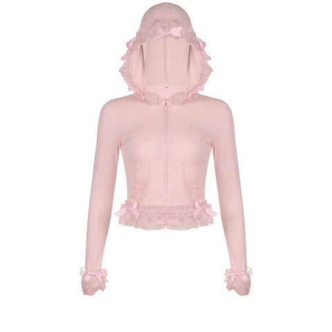 sweet-pink-zip-up-bow-lace-hood-top-4