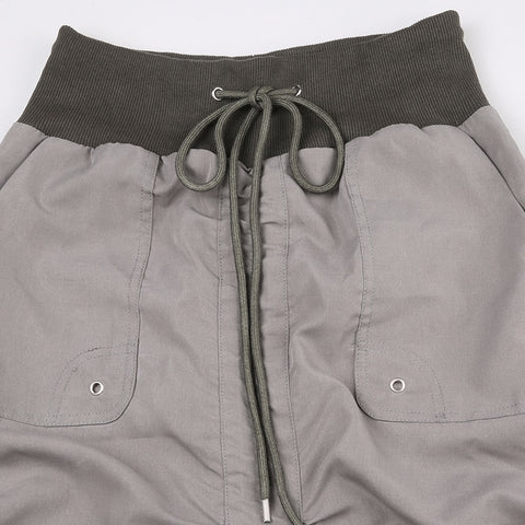 grey-drawstring-low-waist-long-skirt-4