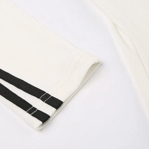 white-side-stripe-turtleneck-zipper-slim-long-dress-7