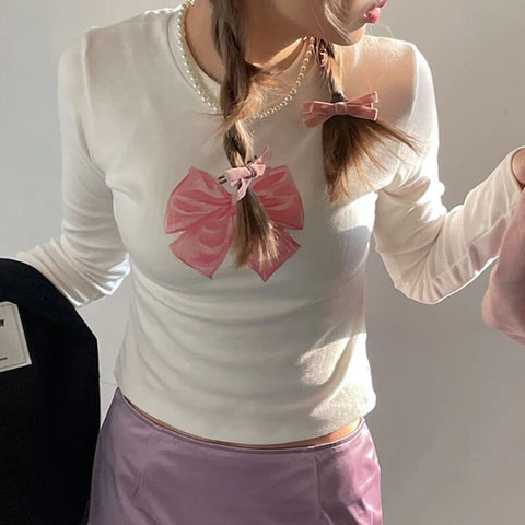 sweet-bow-print-white-slim-crop-top-2