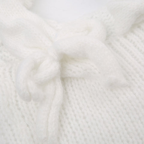 white-knitted-bow-slim-cute-see-through-sexy-top-4