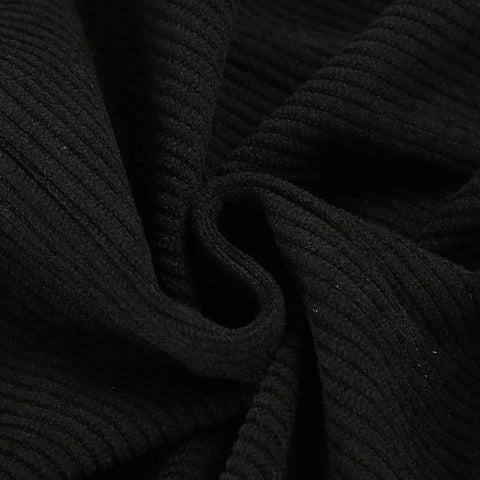 Cute Faux Fur Trim Lace-Up Mini Skirt