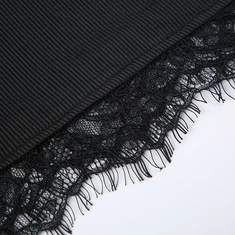 black-slim-lace-spliced-knit-long-dress-9