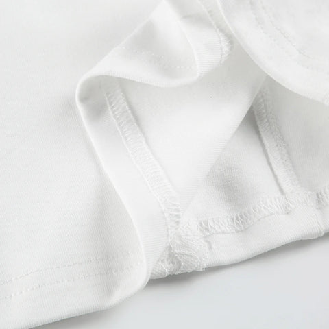 White Lace Patchwork See Through Top