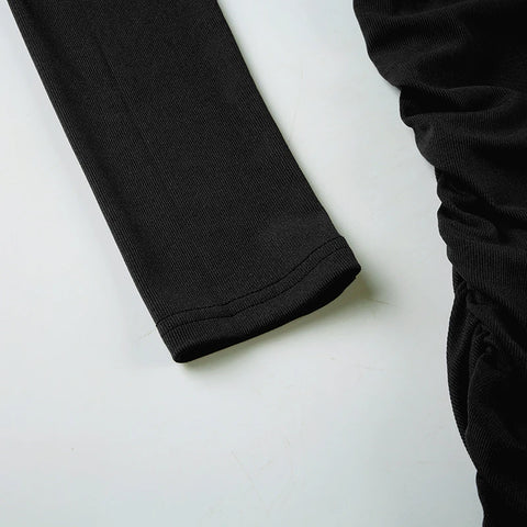 Elegant Black Off Shoulder Dress