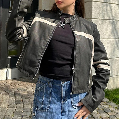 black-stripe-stitched-pu-leather-zip-up-jacket-3