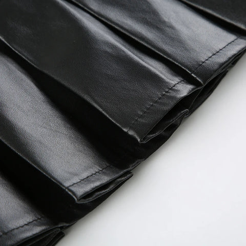 punk-zipper-metal-pu-leather-pleated-skirt-8