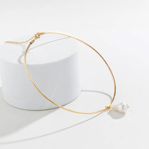 punk-imitation-pearl-pendant-choker-necklace-6